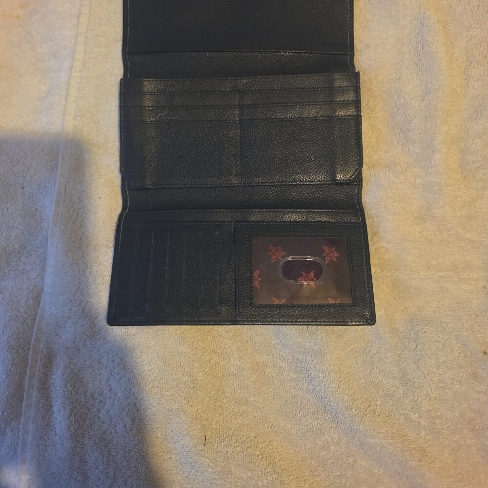 ANUSCHKA Navy Leather Wallet - Picture 3 of 7